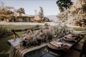 Seating arrangement at the Wedding Venue.