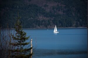 Boats at the Anderson Lane Villa.