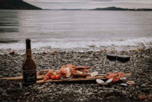 Lunch at the beach.